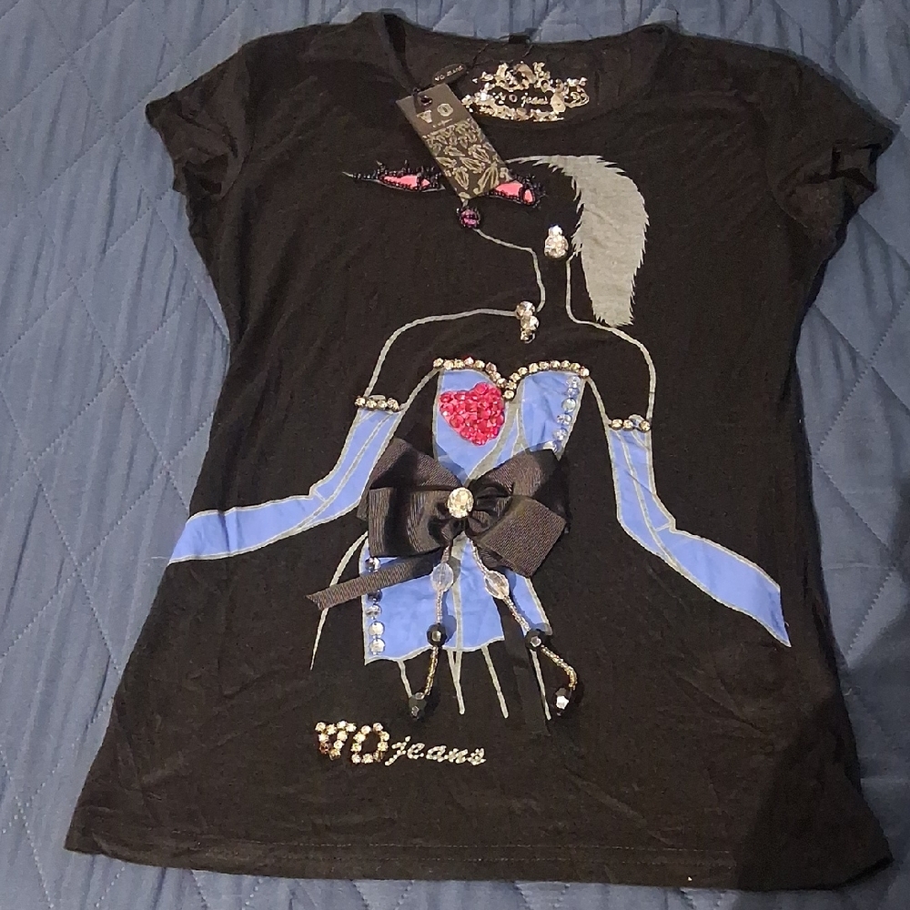 Black Graphic Short Sleeve Tee